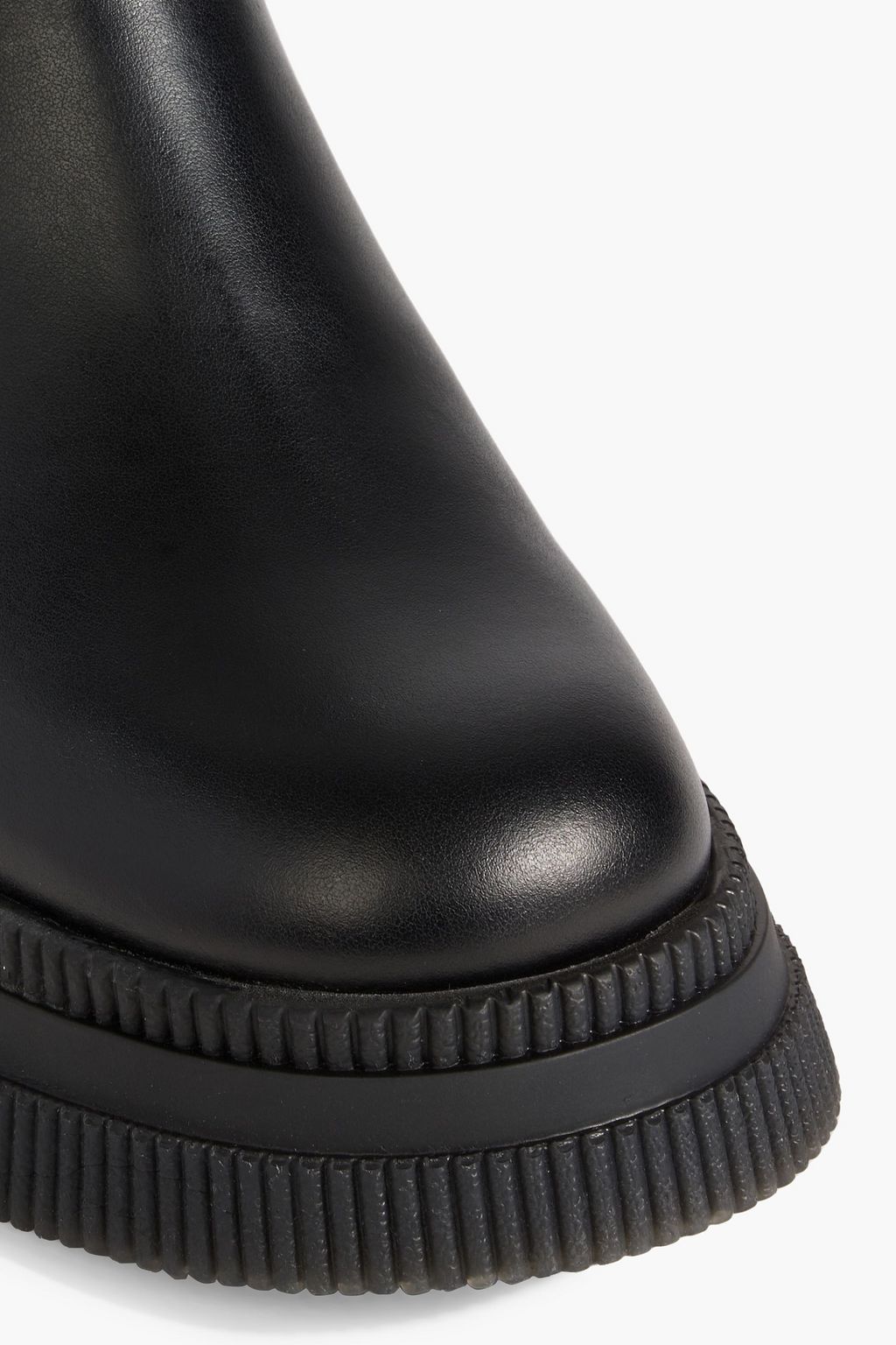 GANNI Leather Chelsea boots