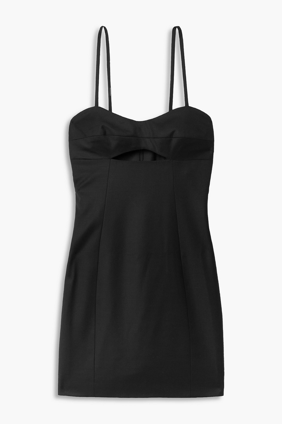 Anna Quan Kassia Cutout Wool Mini Dress In Multi