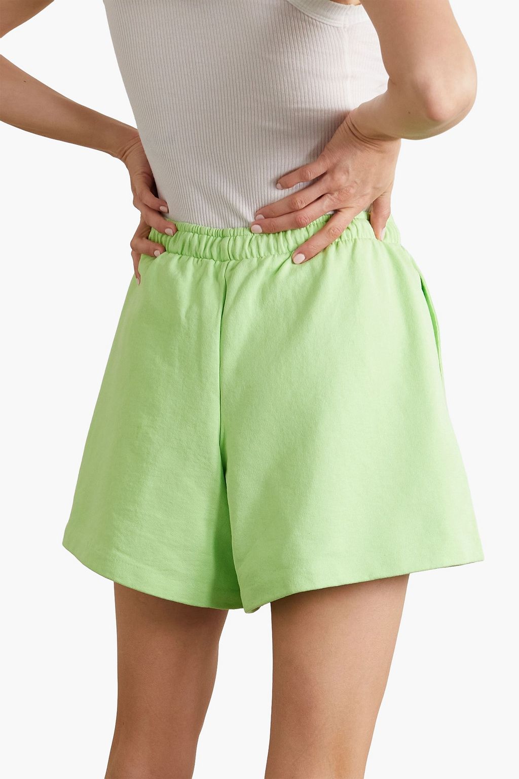 HOLZWEILER Musan French cotton-terry shorts