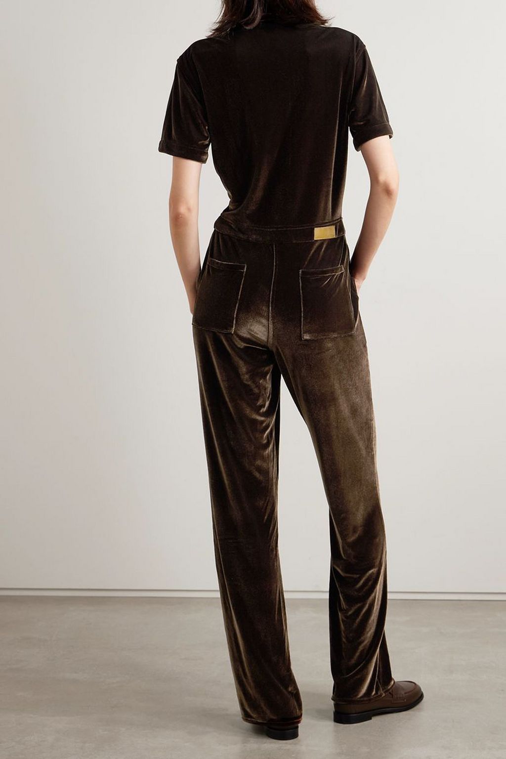 RIVET UTILITY Worker cotton-blend twill jumpsuit