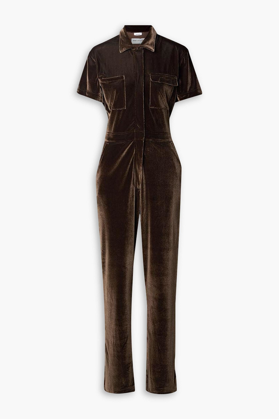 Worker velvet jumpsuit