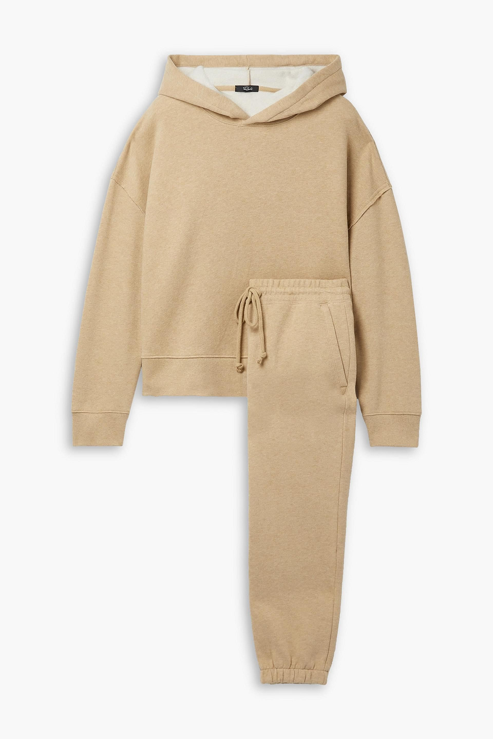 Rails Nico Kingston Cotton-blend Fleece Hoodie And Track Trousers Set In Brown