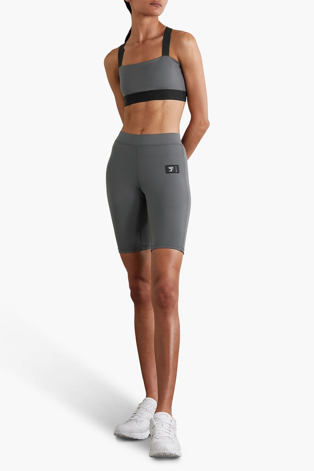 FULL COURT Stretch-jersey sports bra