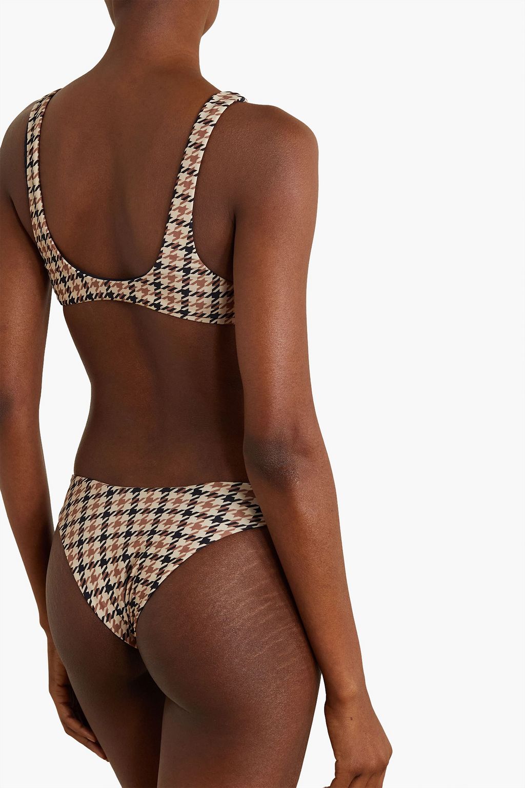HAIGHT Leila houndstooth low-rise bikini briefs