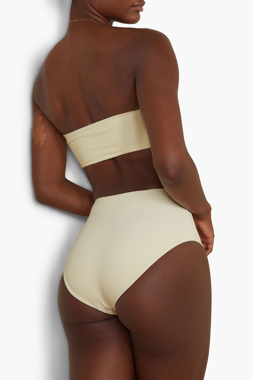 JADE SWIM Bound ribbed high-rise bikini briefs