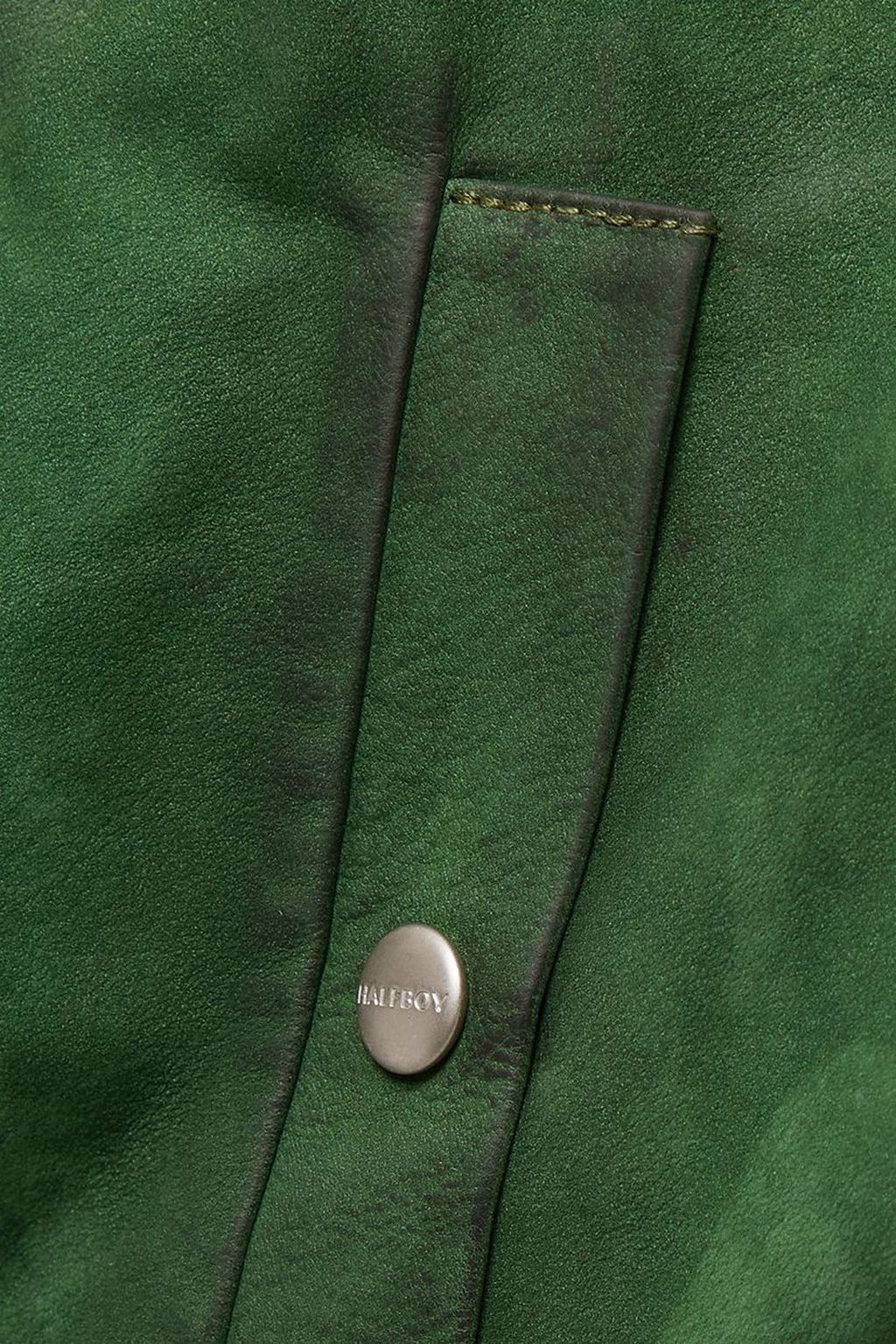 HALFBOY Oversized-Bomberjacke aus Veloursleder