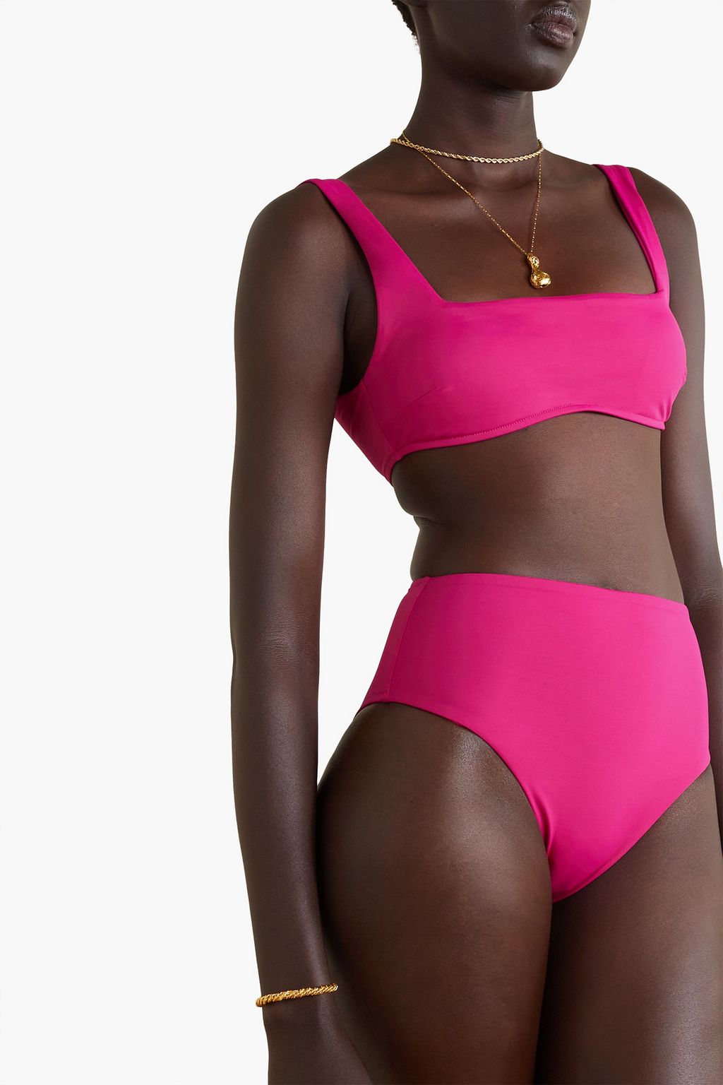BONDI BORN Poppy high-rise bikini briefs