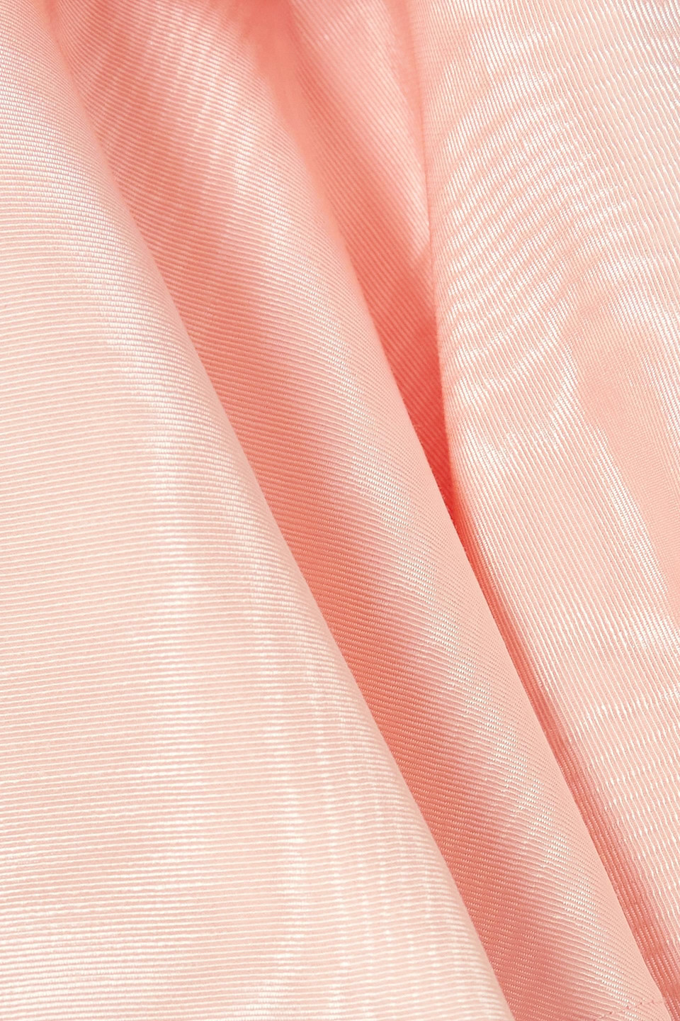 Batsheva Simone Tiered Ruffled Moire Midi Dress In Blush