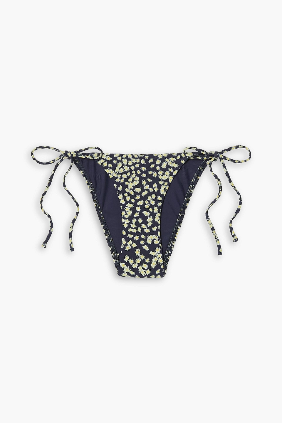 Matteau The String Floral-print Low-rise Bikini Briefs In Navy