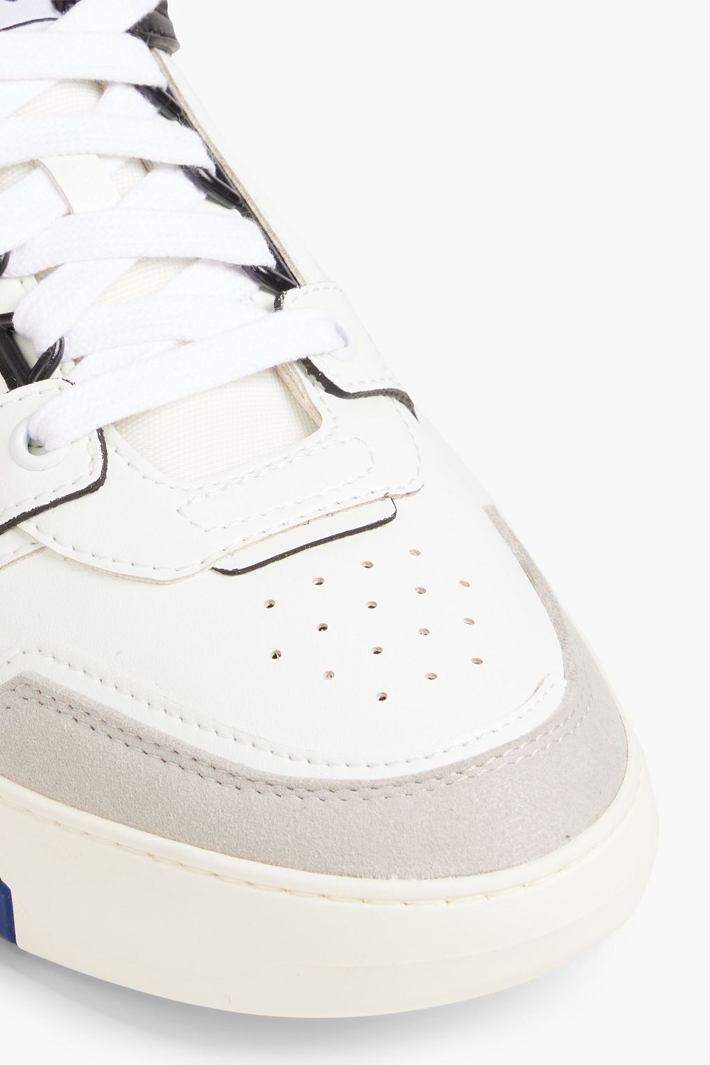 ACBC X MISSONI Perforated striped leather sneakers