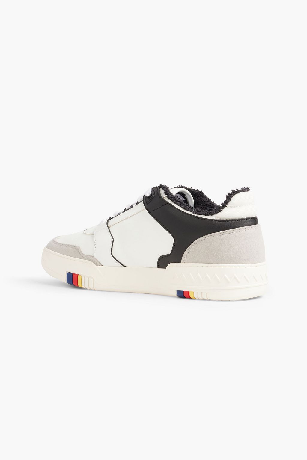 ACBC X MISSONI Perforated striped leather sneakers
