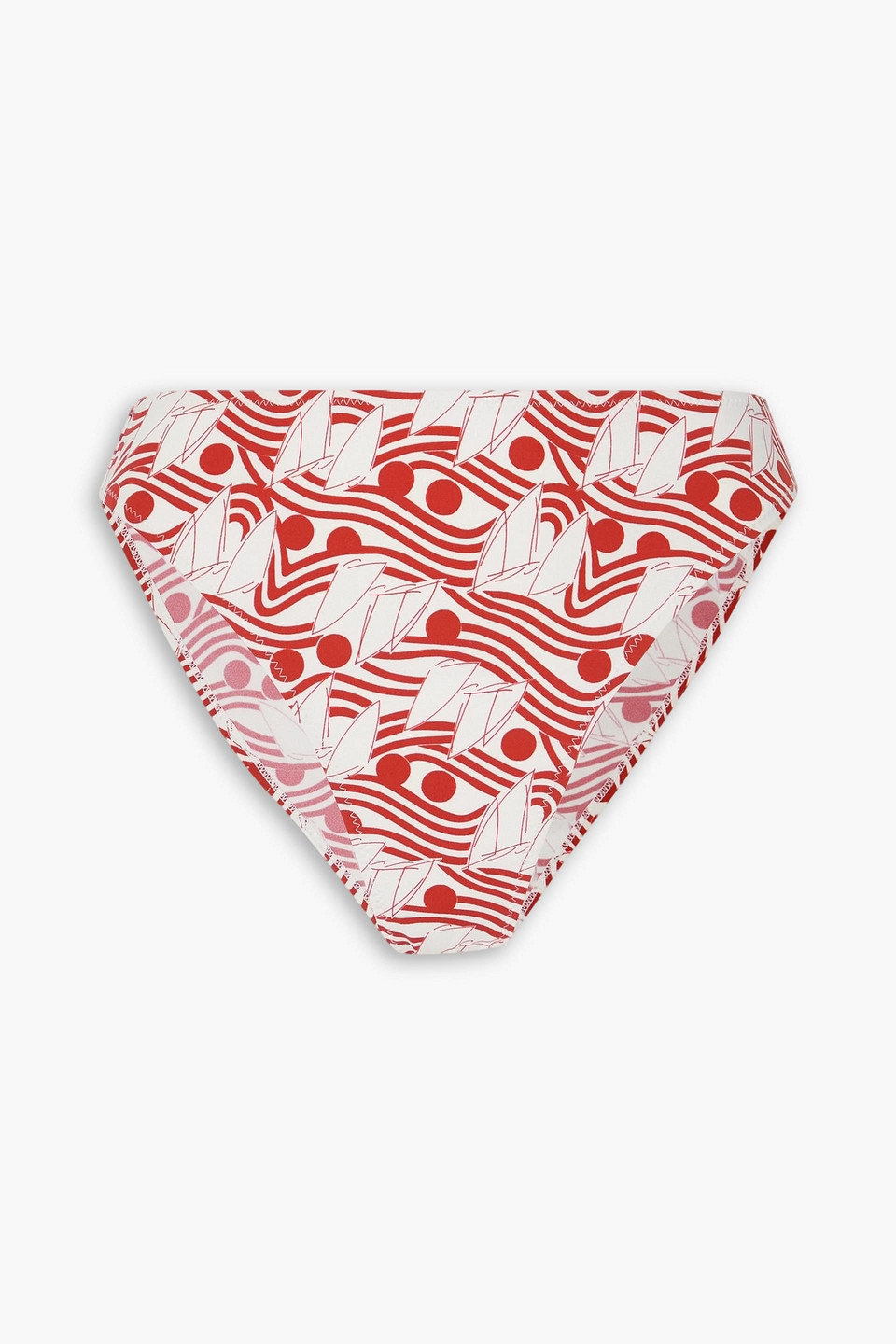 FISCH Printed mid-rise bikini briefs