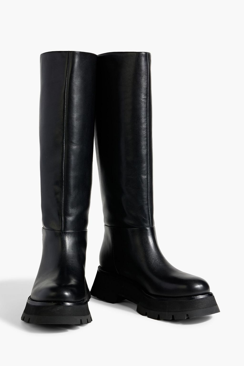 3.1 PHILLIP LIM حذاء بوت «كيت» بطول الركبة من الجلد