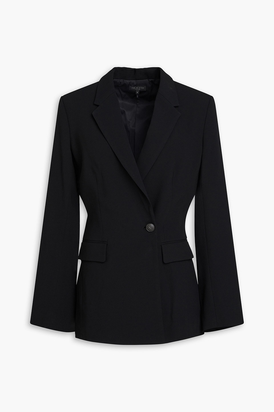 Rag & Bone Crepe Jacket In Black