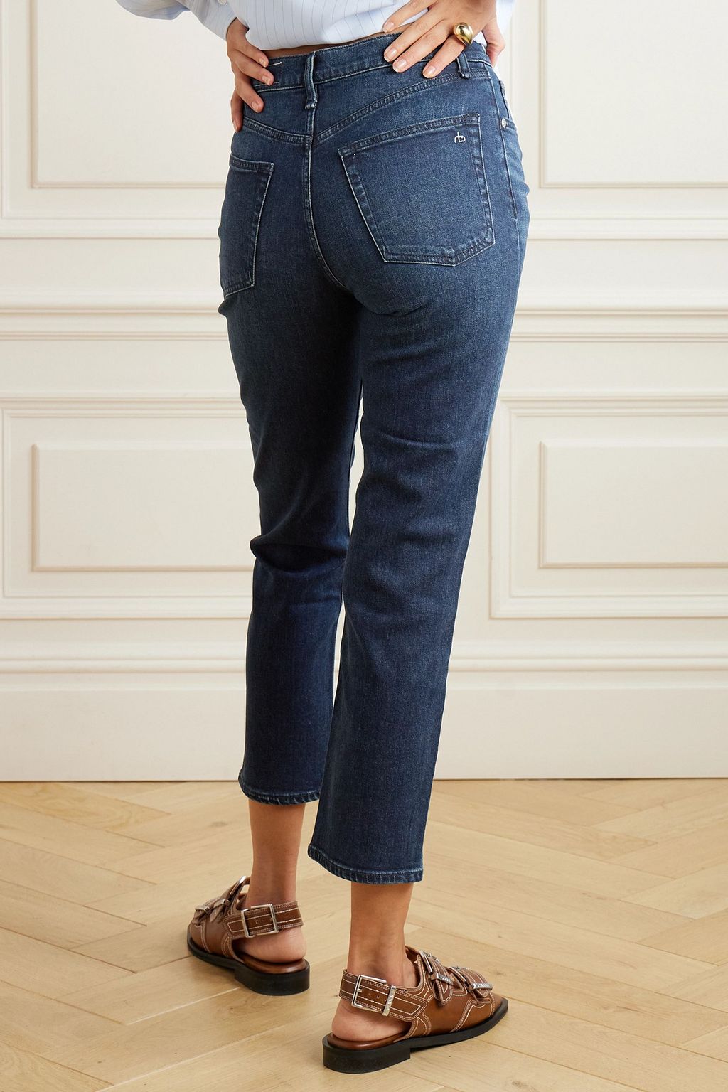 RAG & BONE Wren cropped high-rise slim-leg jeans