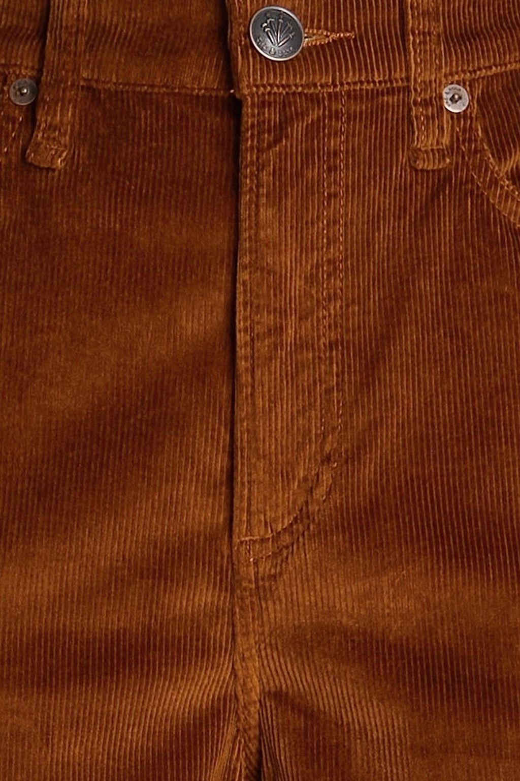 RAG & BONE بنطال ’’لوغان’’ بأرجل واسعة من المخمل المضلّع المصنوع من مزيج من القطن