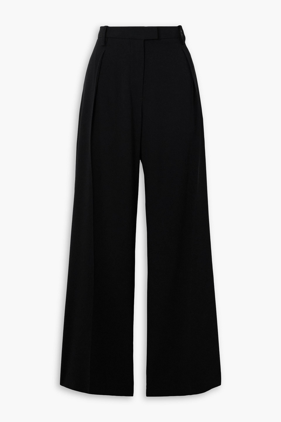 RAG & BONE BENNETT PLEATED CREPE WIDE-LEG PANTS