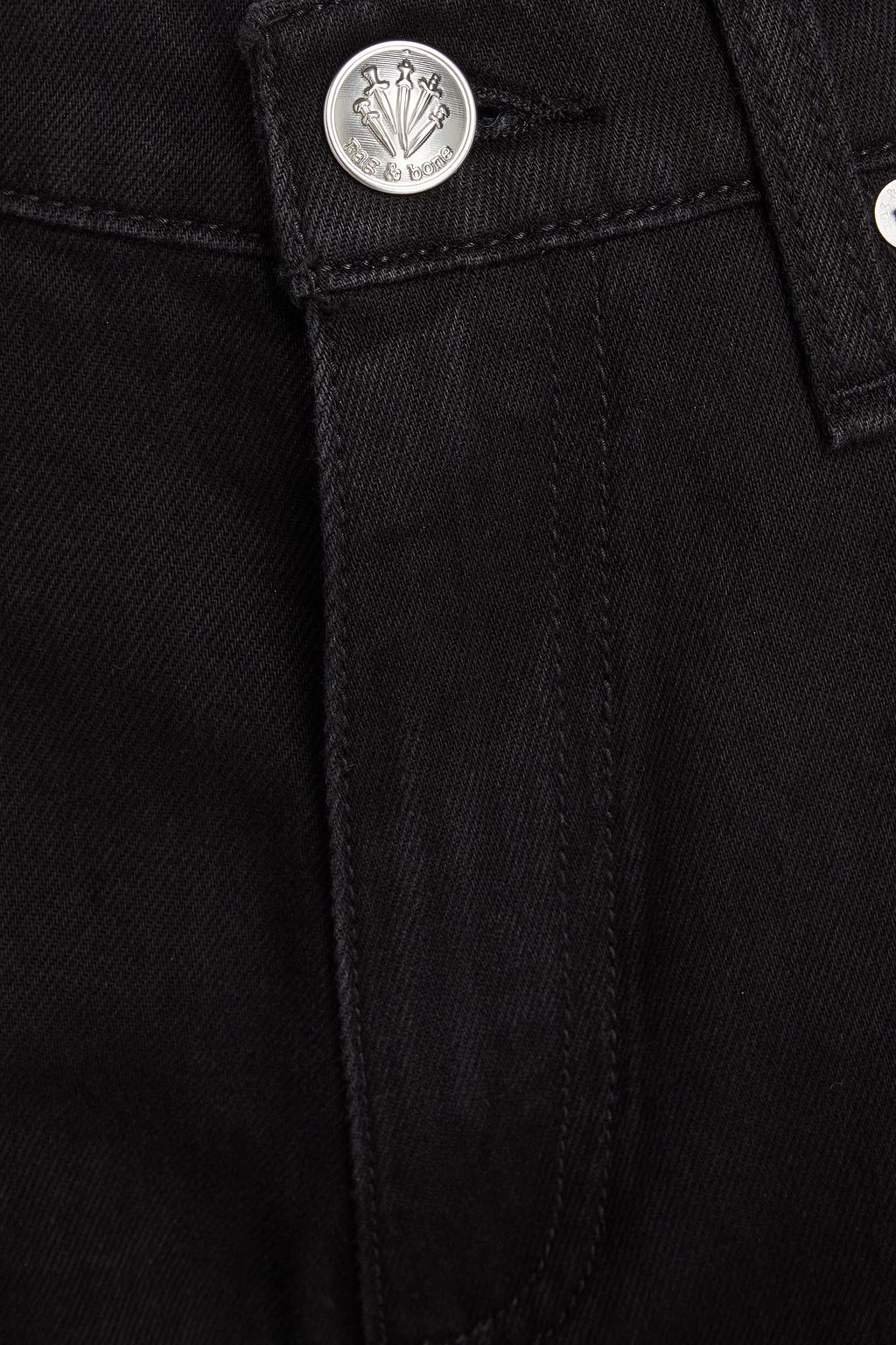 RAG & BONE بنطال جينز بأرجل واسعة وبخصر مرتفع