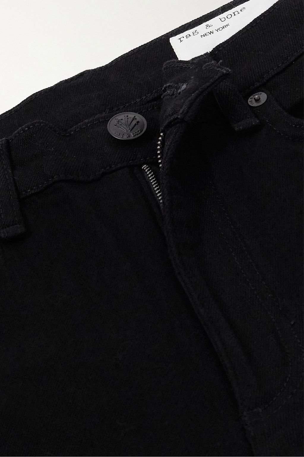 RAG & BONE بنطال جينز Harlow بخصرٍ عالٍ وأرجل مستقيمة وقصيرة