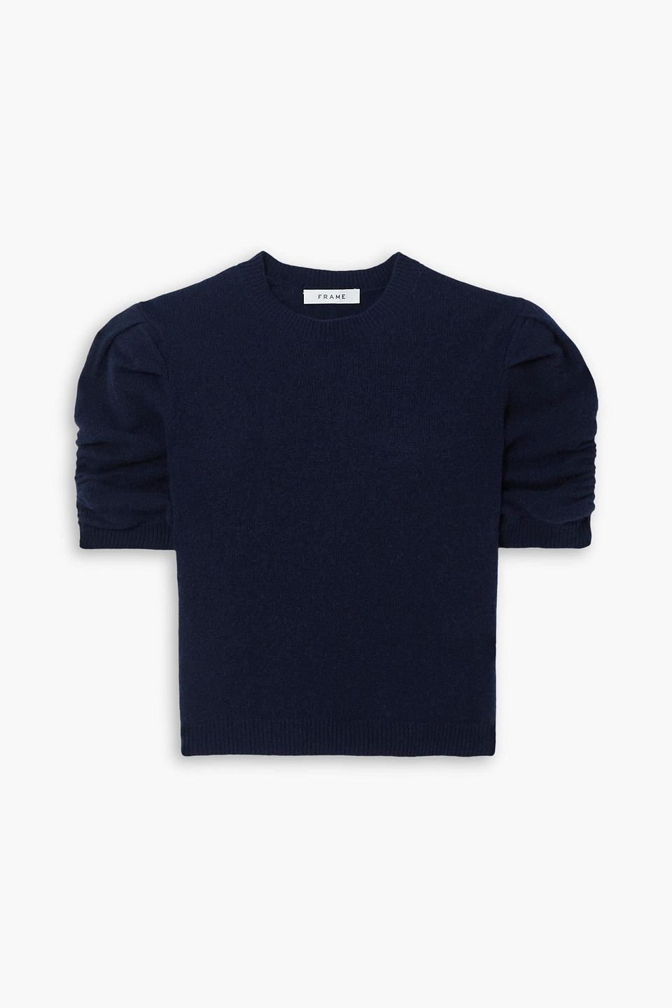 FRAME - Ruched cashmere sweater - Blue - XL