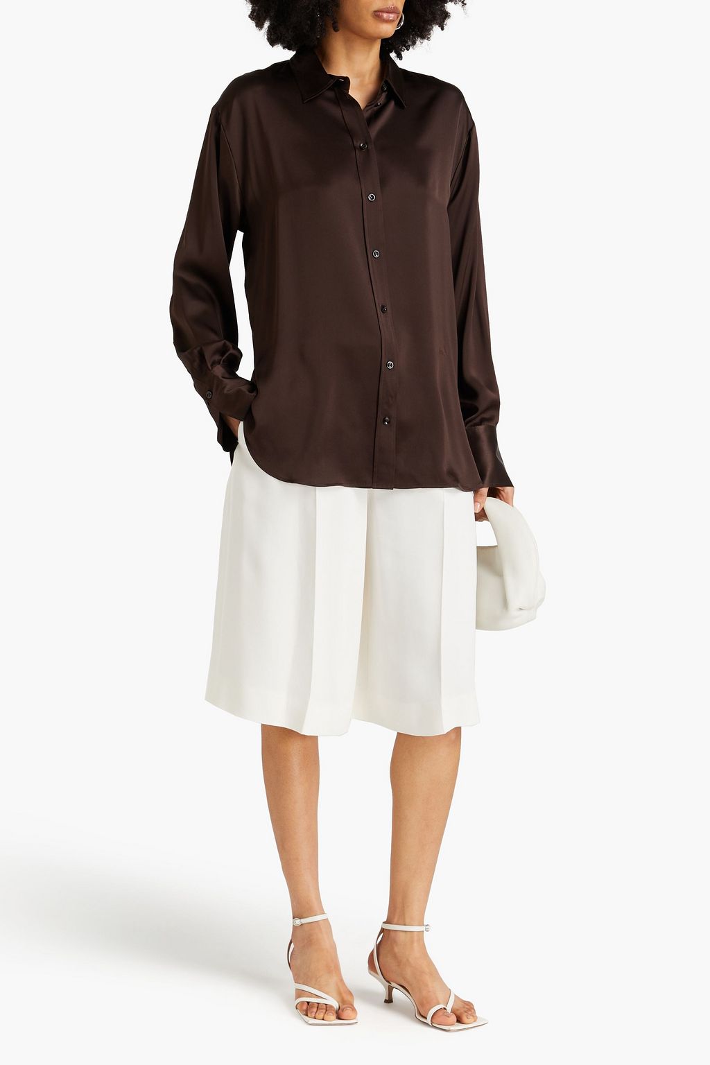 FRAME Silk-satin shirt