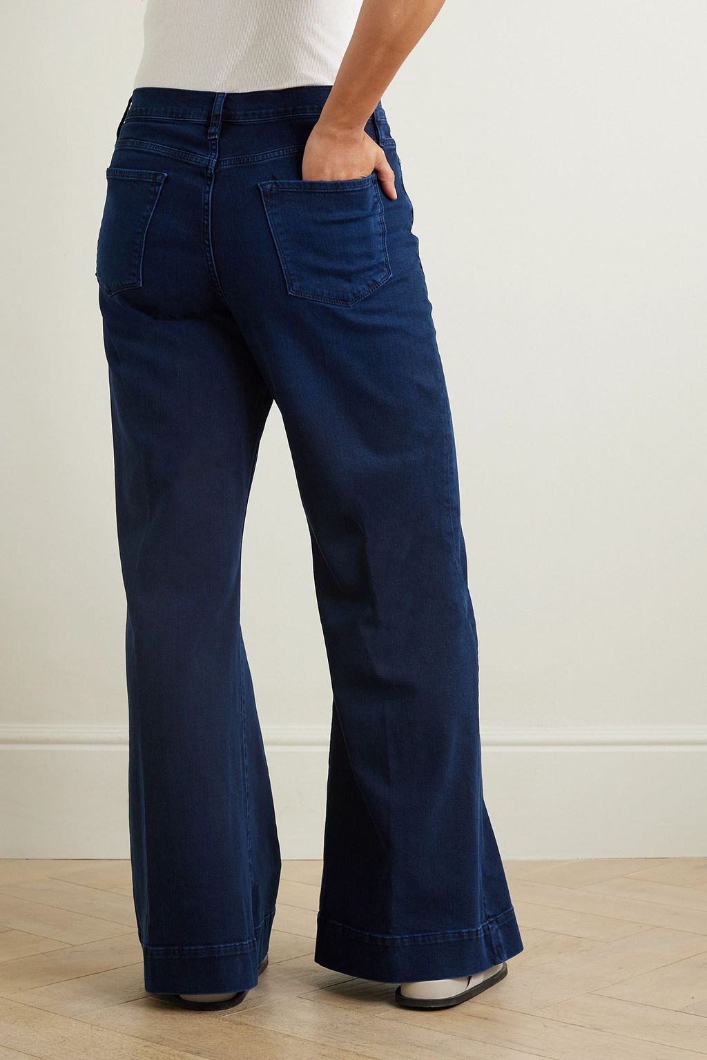 FRAME Le Palazzo high-rise wide-leg jeans