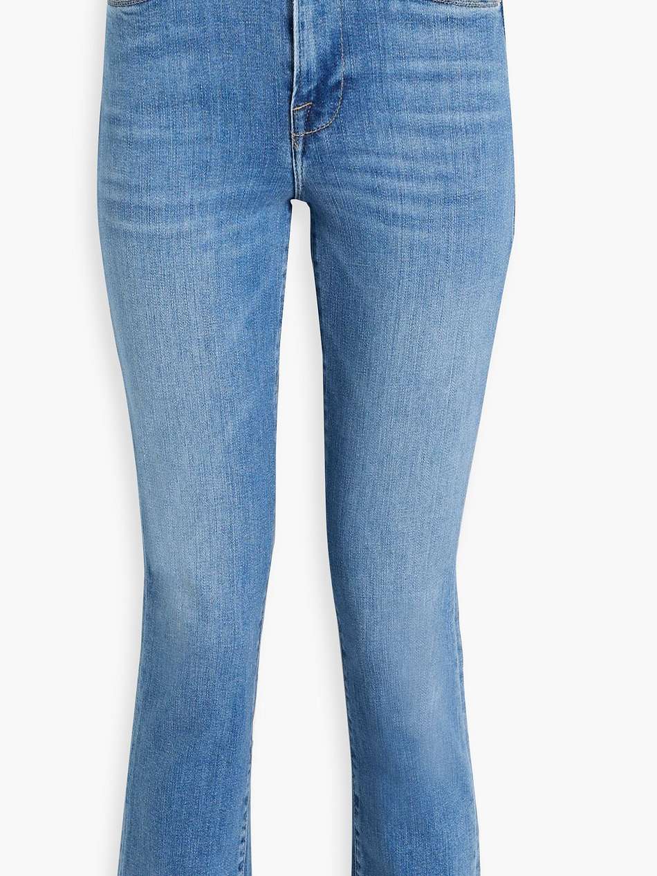 le super high cropped high-rise straight-leg jeans