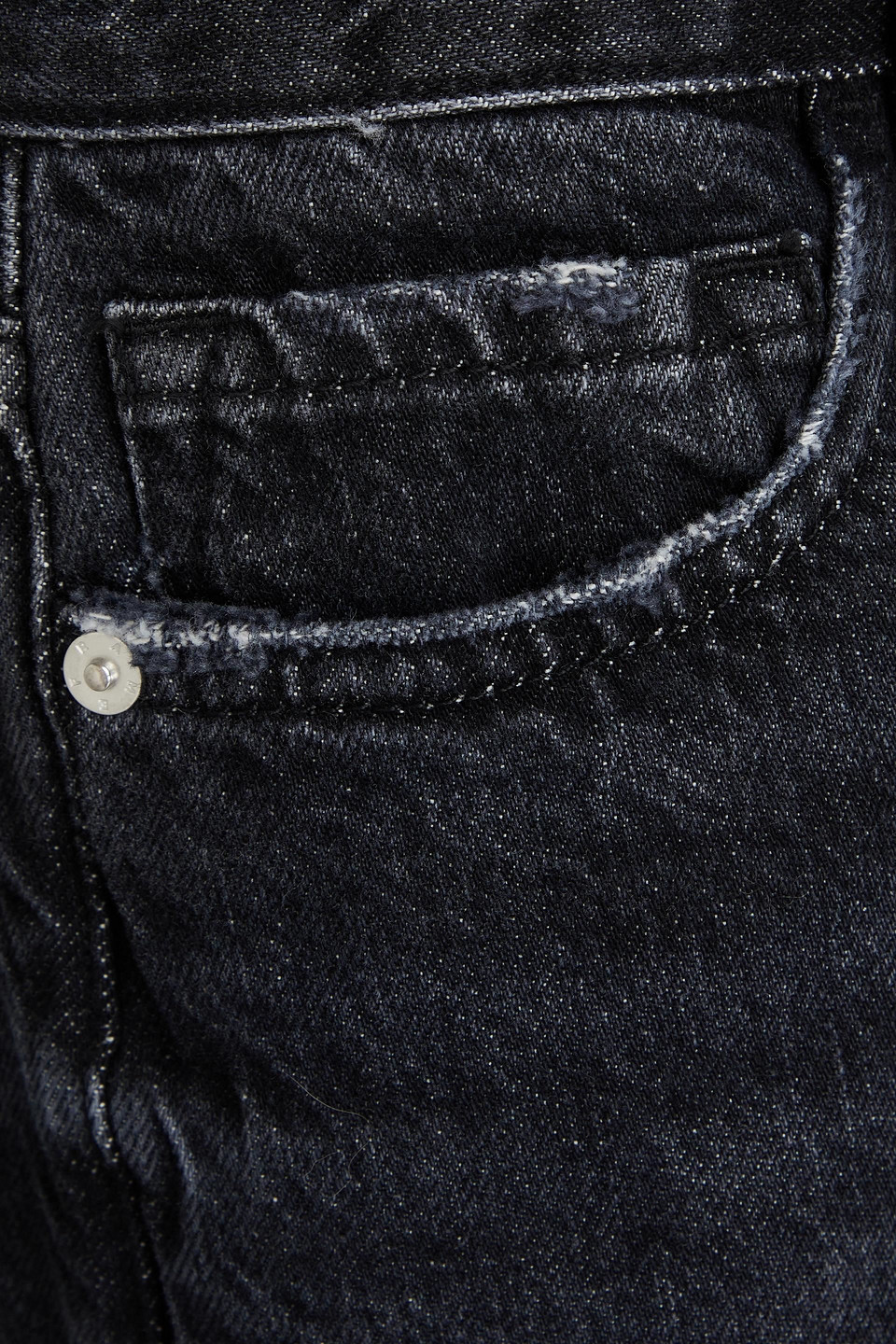 Frame Le Low Inkwell Baggy Wide Leg Jean In Charcoal