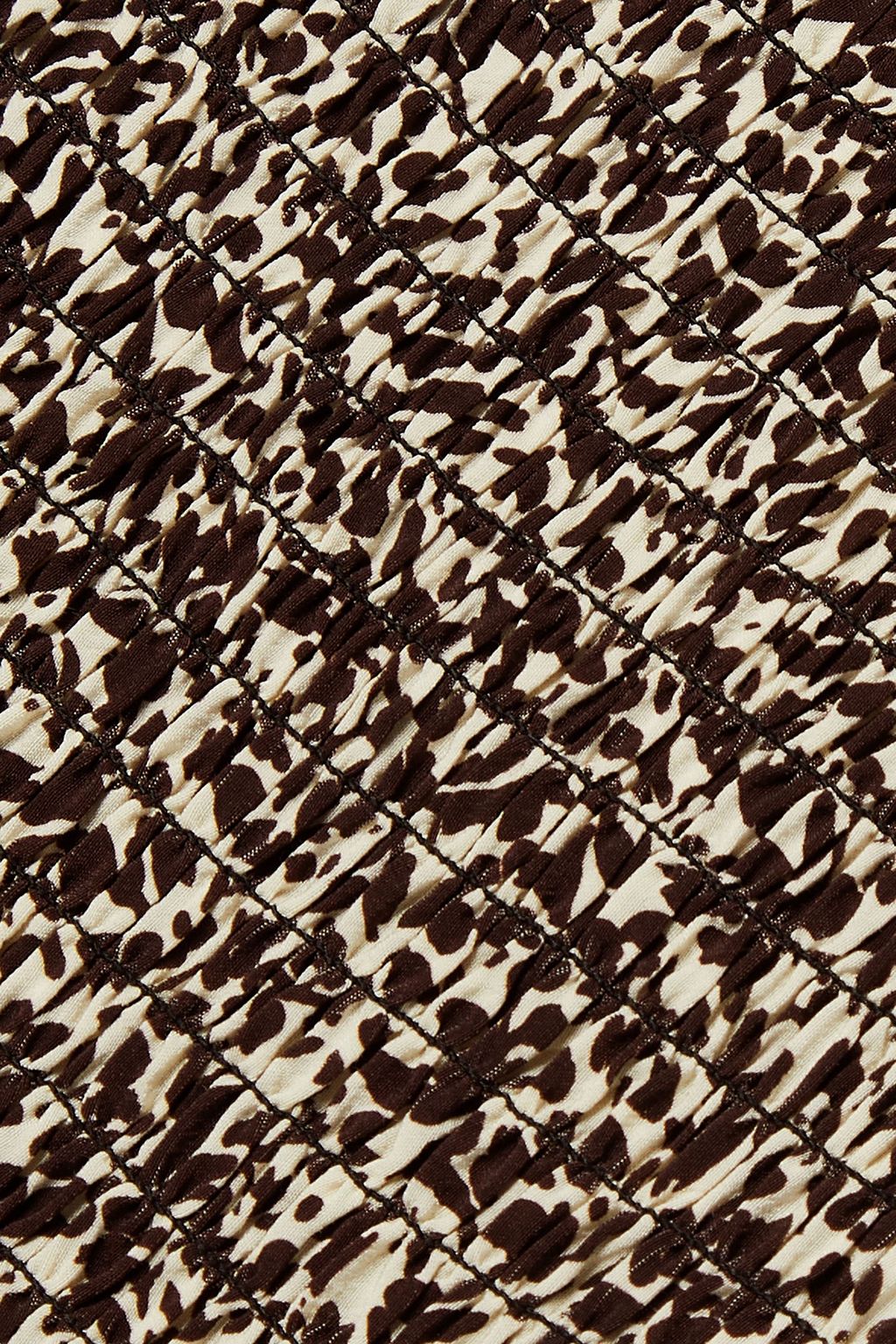 PROENZA SCHOULER PSWL Shirred printed crepe top