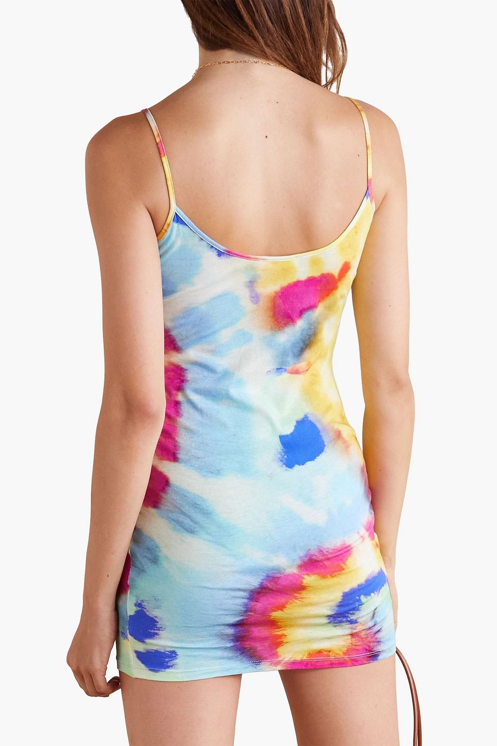 EYWASOULS MALIBU Juliette tie-dyed cotton-jersey mini dress