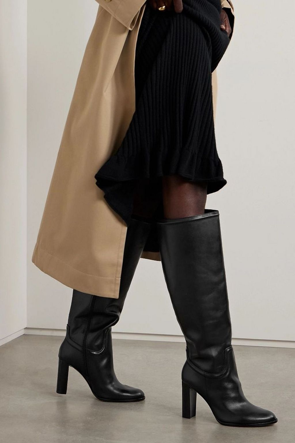 ALEXANDRE BIRMAN Lauren leather knee boots