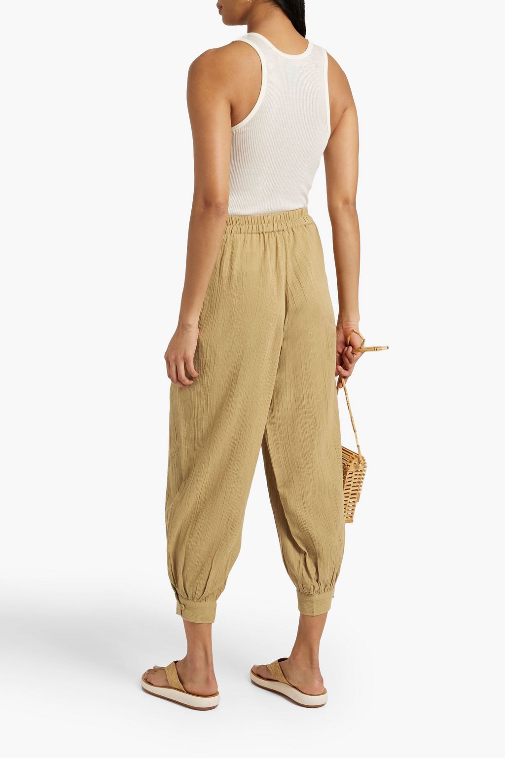 SUZIE KONDI Cottongauze track pants THE