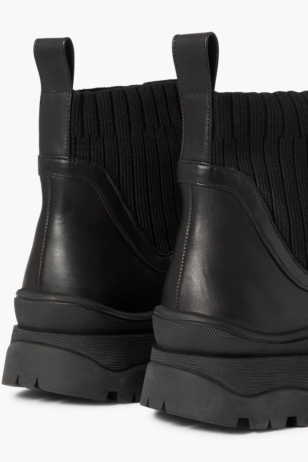 STAUD Bow leather ankle boots