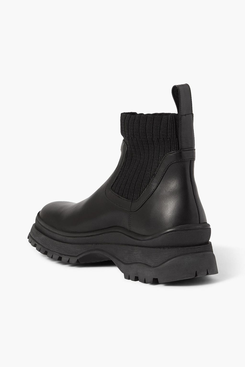 STAUD Bow leather ankle boots