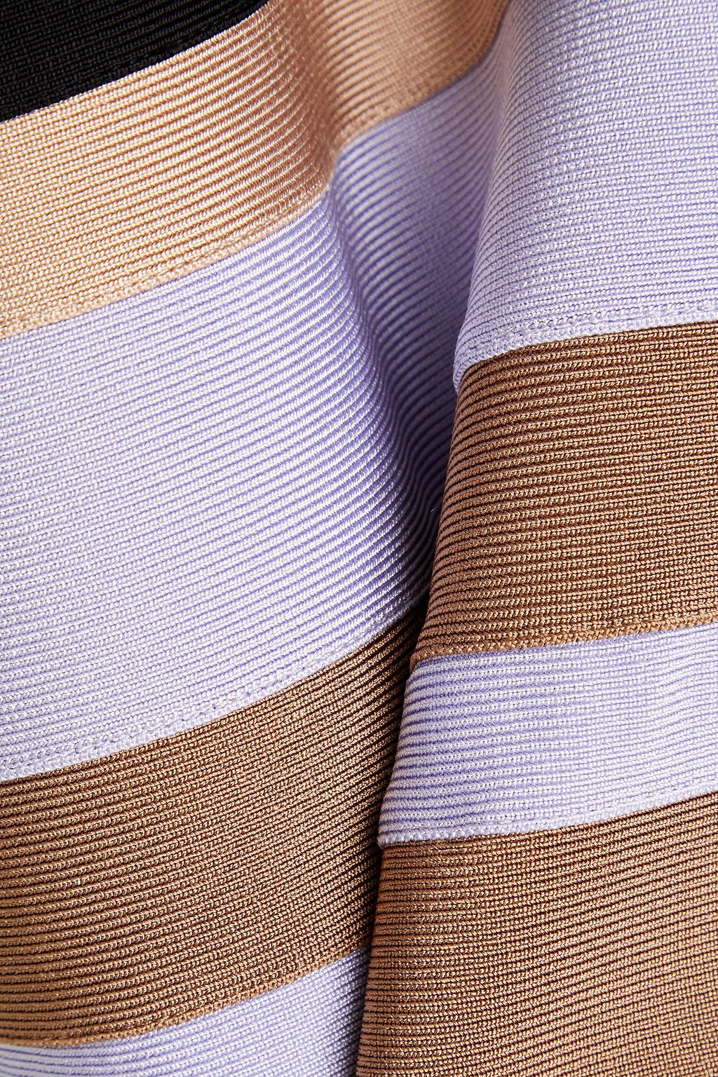 HERVÉ LÉGER X LAW ROACH Striped bandage midi dress