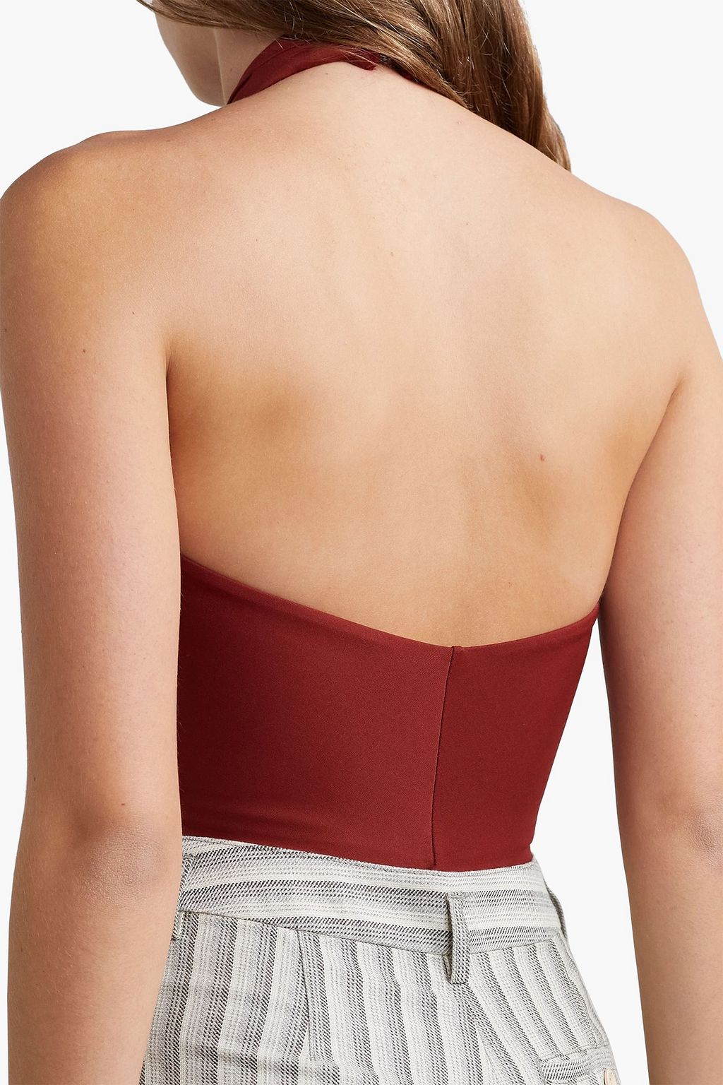 ALIX NYC Oliver stretch-jersey halterneck thong bodysuit
