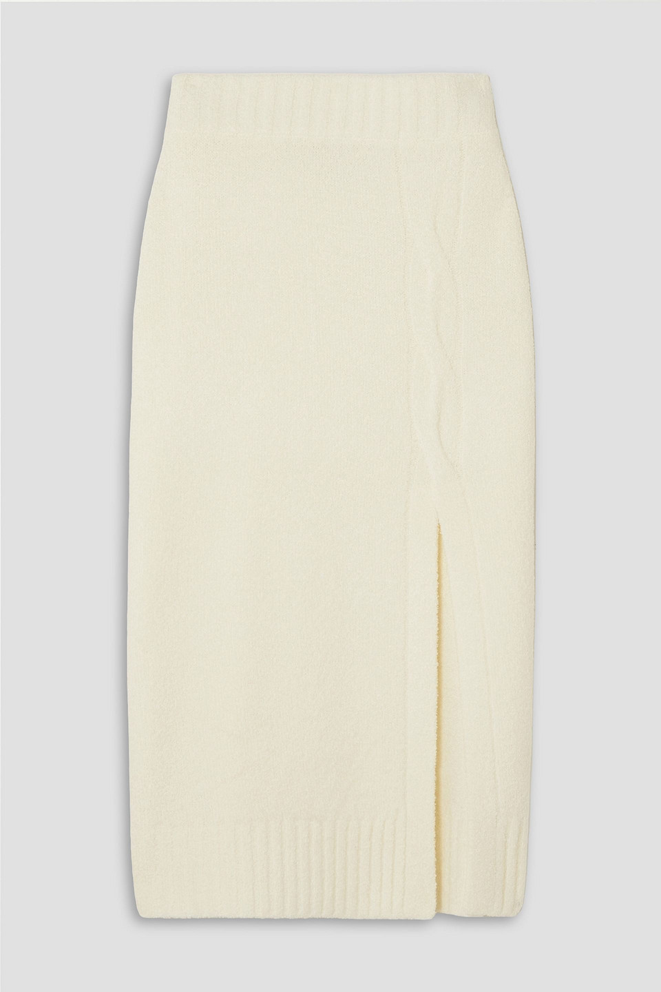 L'Agence - Nancy bouclé-knit midi pencil skirt