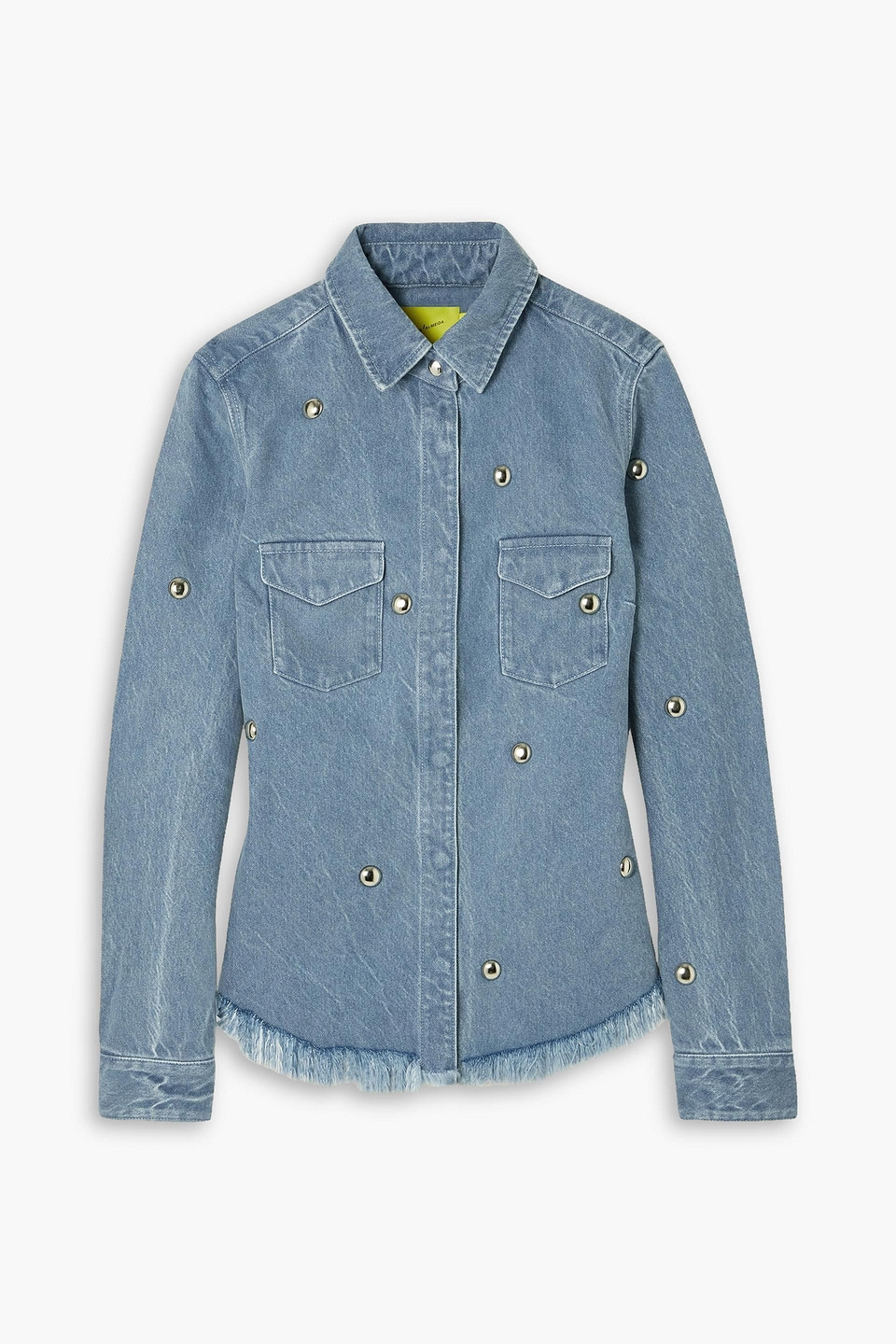 Marques' Almeida Frayed studded denim shirt