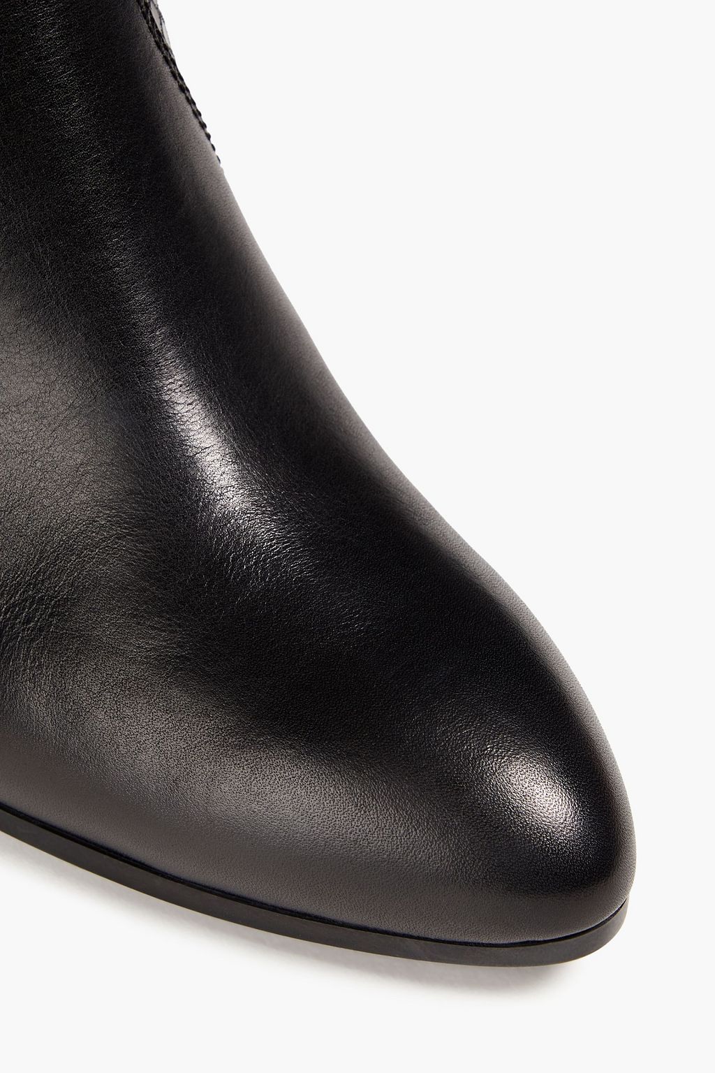 HOGAN Smooth and snake-effect leather ankle boots