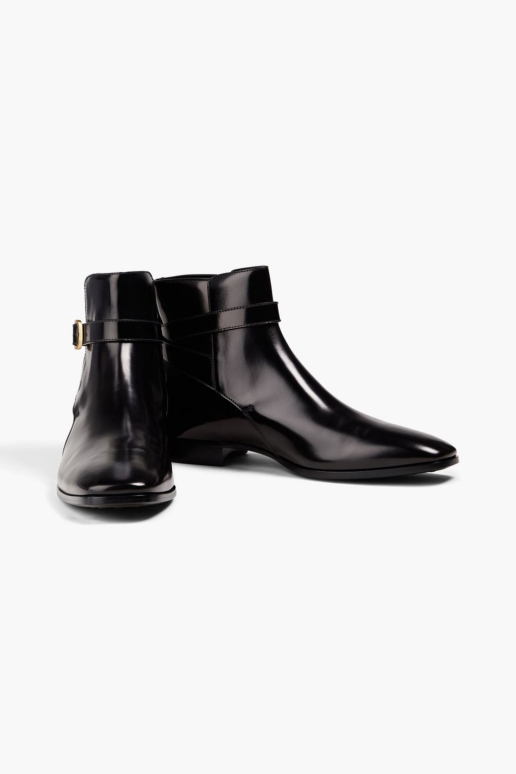 TOD'S Buckle-detailed leather boots