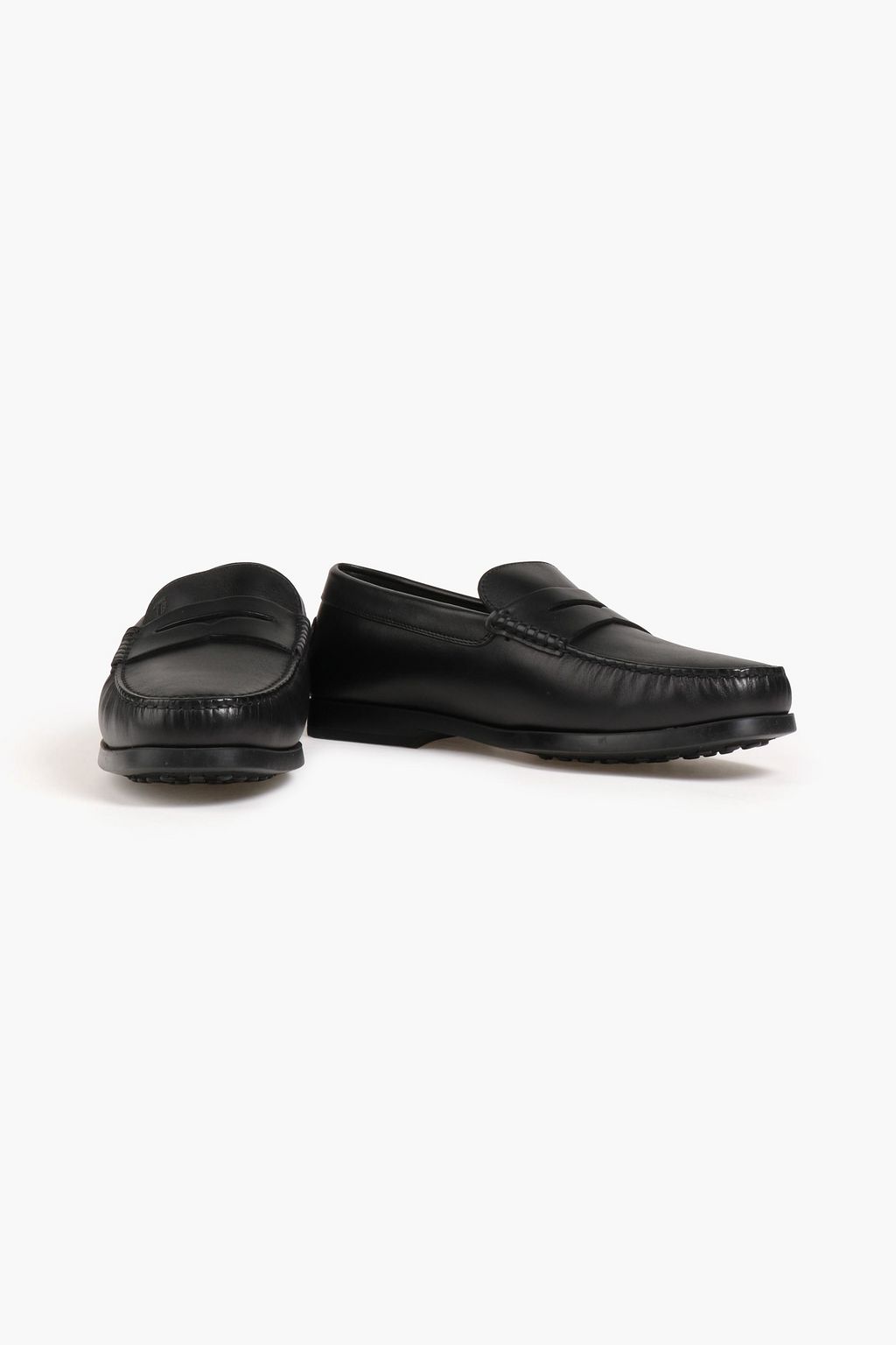 TOD'S Leather penny loafers