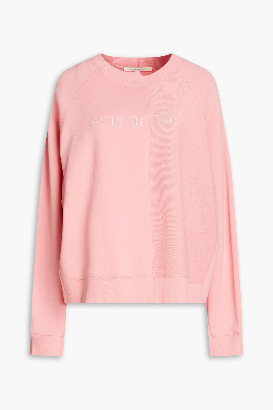 Suprette embroidered French cotton-terry sweatshirt