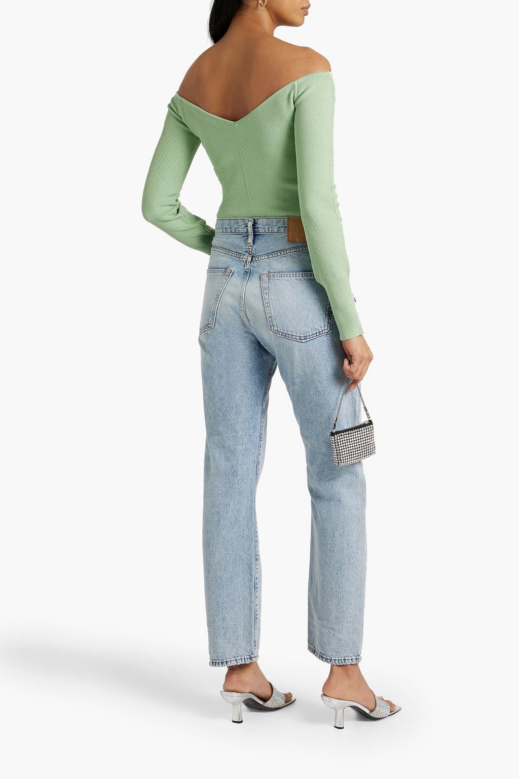GAUGE81 Beas off-the-shoulder ribbed-knit sweater