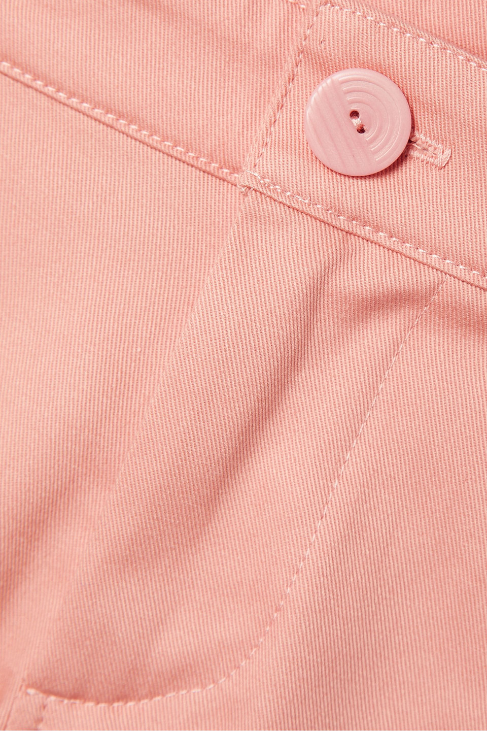 Shop Paradised Kelly Cotton-twill Shorts In Peach