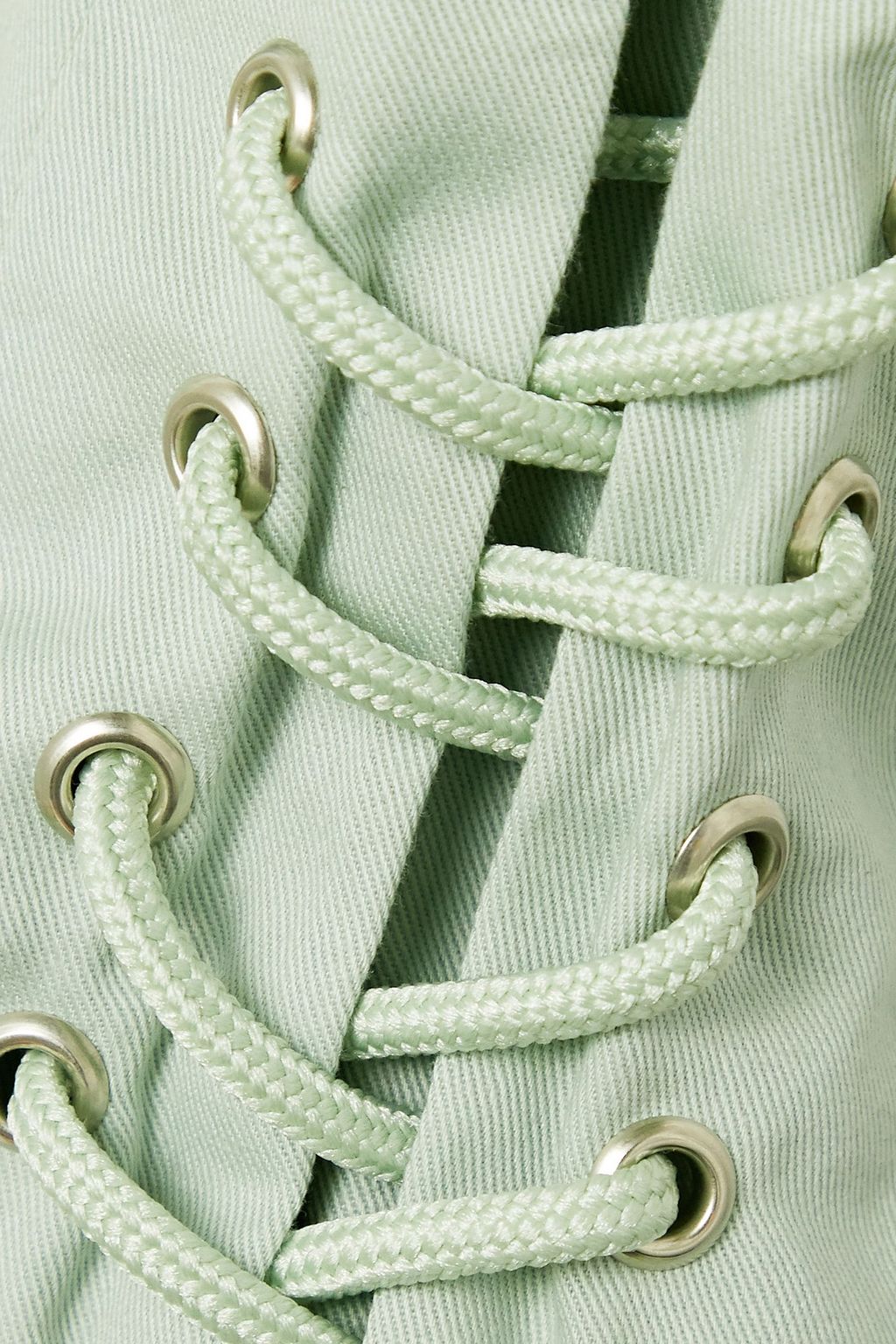 PARADISED Arielle lace-up cotton-twill tapered pants