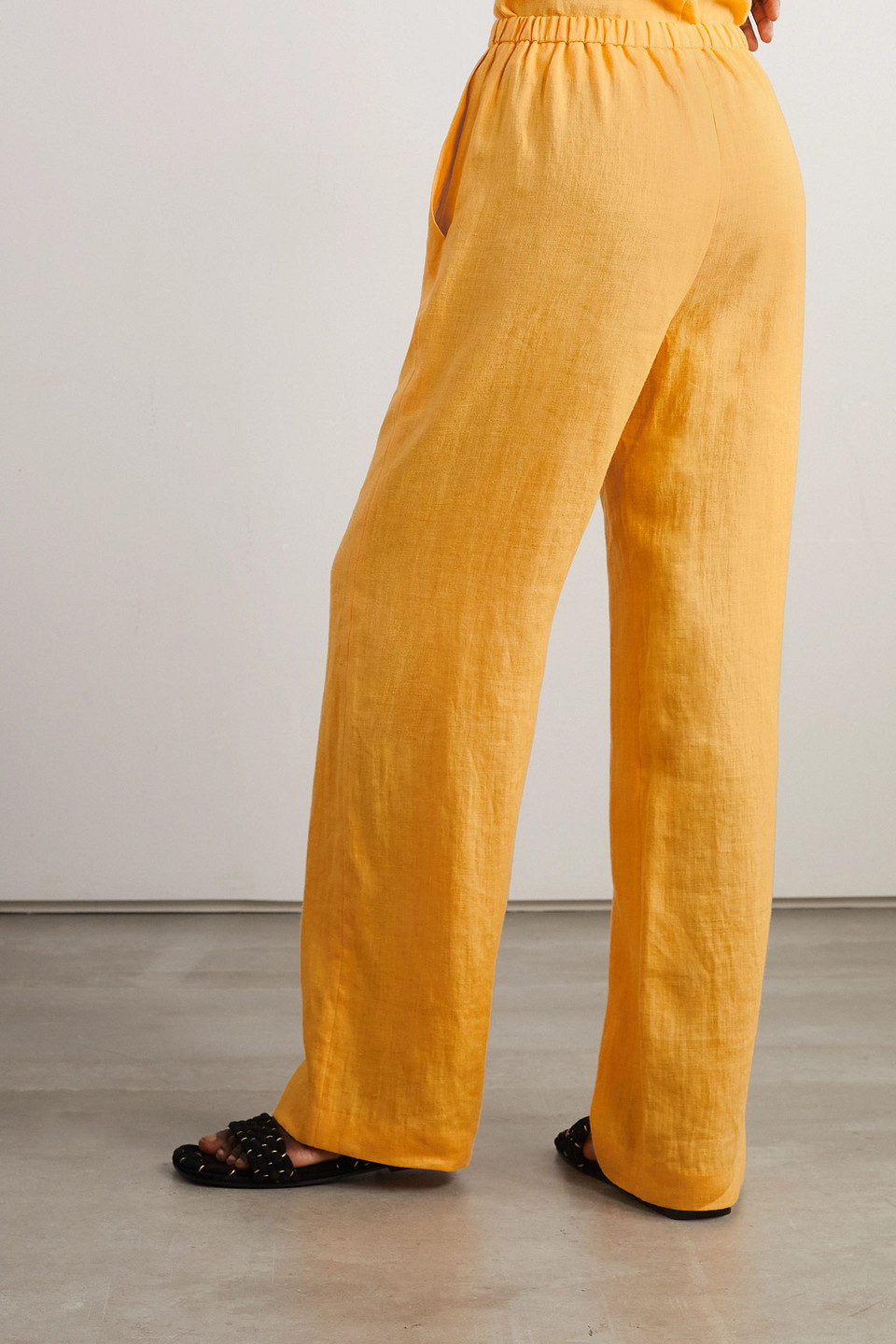 NANUSHKA POLYKA LINEN WIDE-LEG PANTS