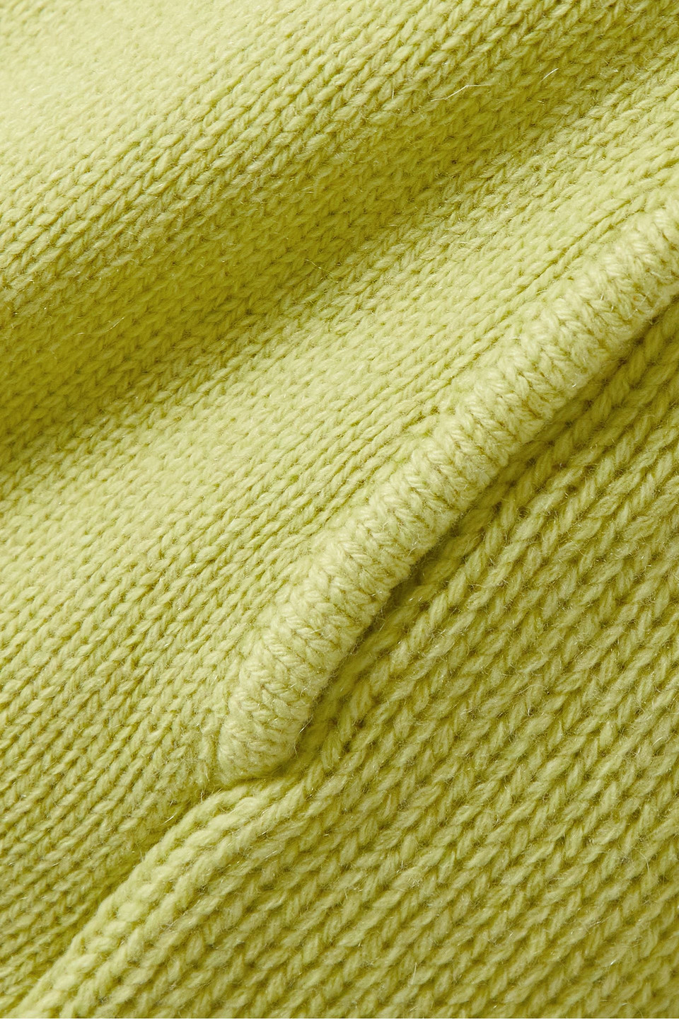 Shop Les Tien Yacht Cashmere Shorts In Chartreuse