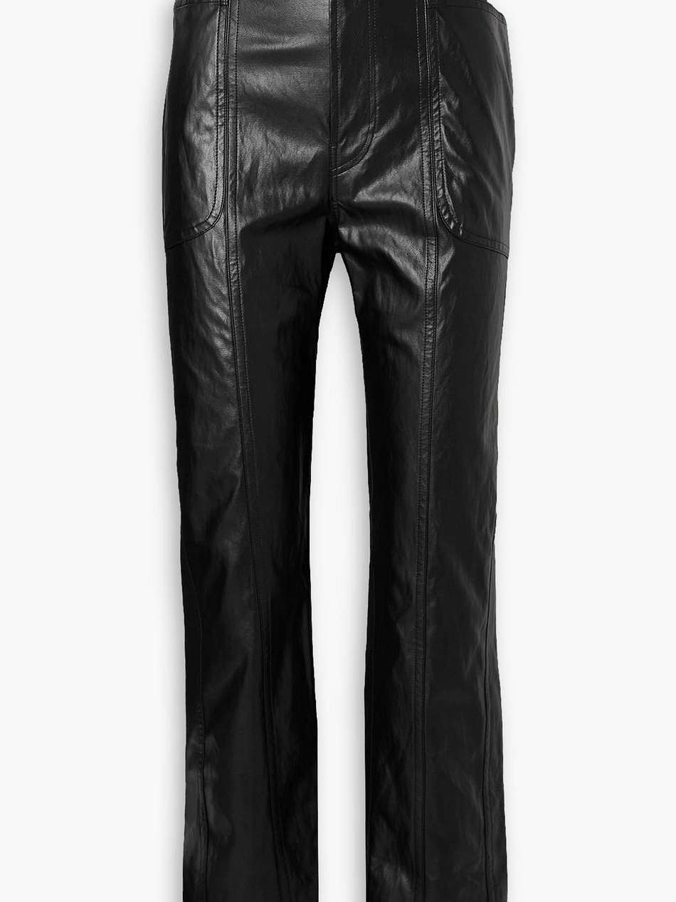 tessini faux leather tapered pants
