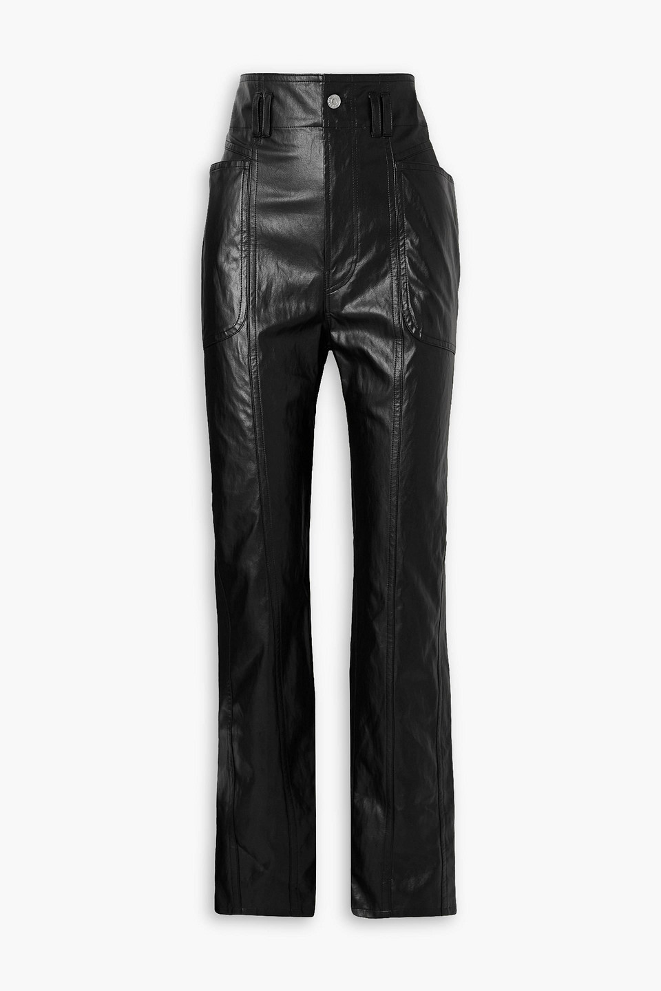 Marant Étoile Tessini faux leather tapered pants
