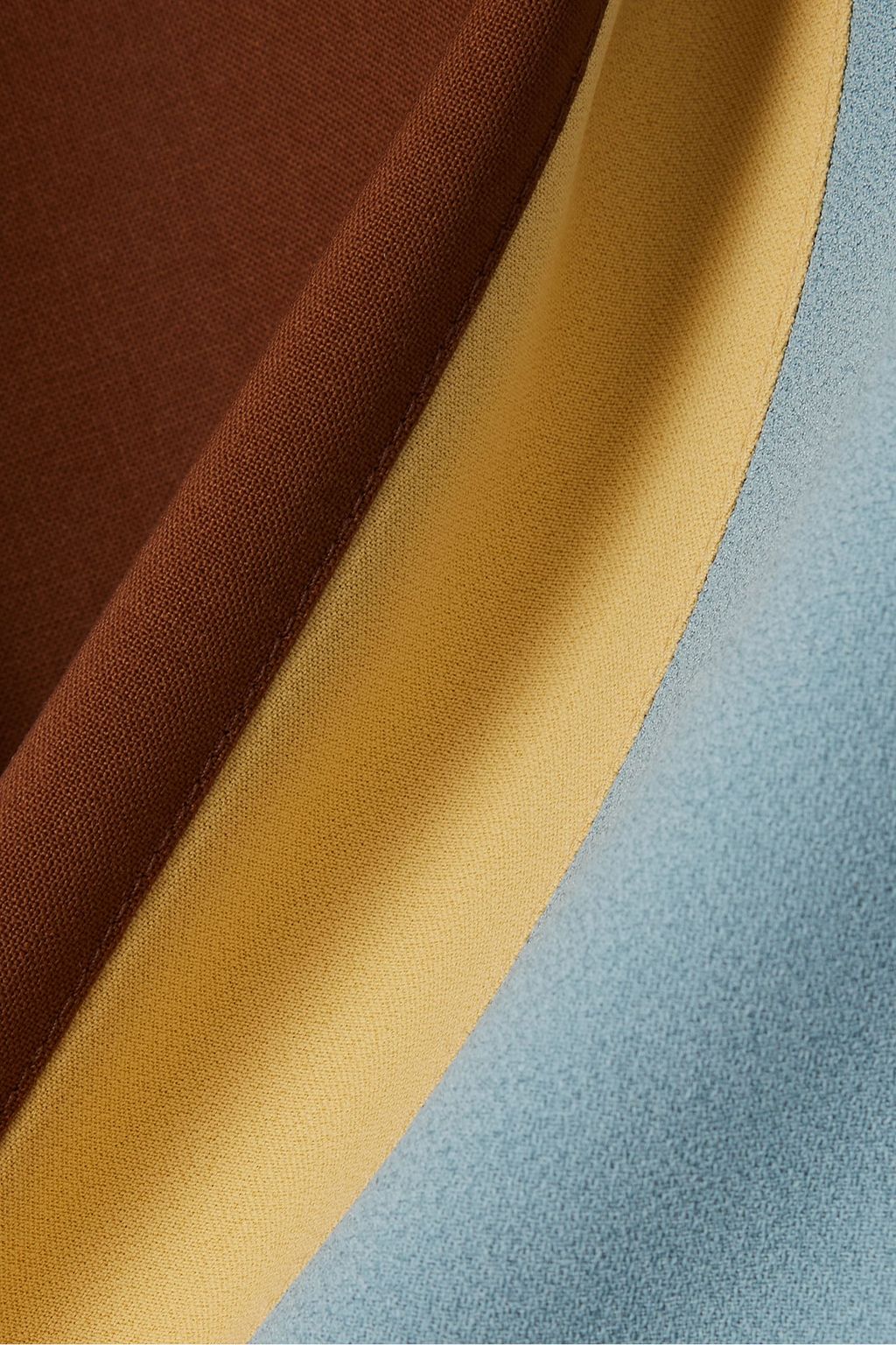 GAUCHERE Tomke twill, crepe and wool-blend top